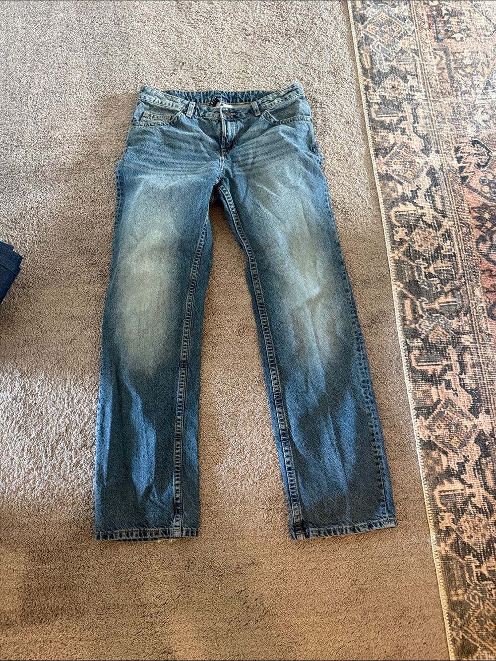 H&M Women's Medium Blue Straight-Leg Jeans